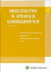 Orzecznictwo w Sprawach Samorządowych  Orzecznictwo w Sprawach Samorządowych
