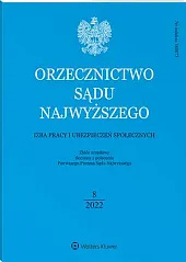 Orzecznictwo Sądu Najwyższego. Izba Pracy i, 