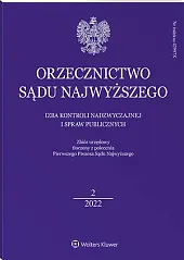 Orzecznictwo Sądu Najwyższego. Izba Kontroli Nadzwyczajnej, 