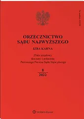 Orzecznictwo Sądu Najwyższego. Izba Karna  Orzecznictwo Sądu Najwyższego. Izba Karna