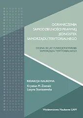 Ograniczenia samodzielności prawnej jednostek samorządu terytorialnego.,ZiemskiM. Krystian