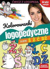 Kolorowanki logopedyczne Głoski Ś Ź Ć Dź z naklejkami Kolorowanki logopedyczne Głoski Ś Ź Ć Dź z naklejkami