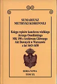 Sumariusz metryki koronnej Seria nowa MK 190