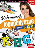 Kolorowanki logopedyczne Głoski K G H z naklejkami