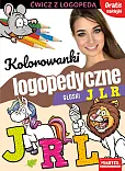 Kolorowanki logopedyczne Głoski J L R z naklejkami