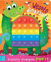 Wesołe dinozaury Książeczka sensoryczna z POP,Grażyna Wasilewicz