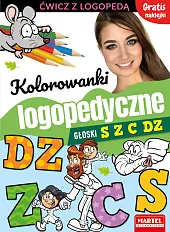 Kolorowanki logopedyczne Głoski S Z C,Joanna Krzemień-Przedwolska