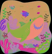 Zabawa w kąpieli Uśmiechnięty rekin