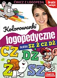Kolorowanki logopedyczne Głoski Sz Ż Cz Dż z naklejkami