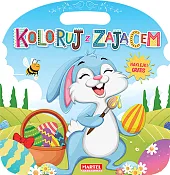 Koloruj z zającem z naklejkamiJoanna Krzemień-Przedwolska