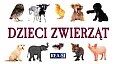 Dzieci zwierząt rozkładanka Dzieci zwierząt rozkładanka