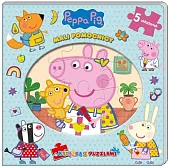 Peppa Pig Książka z puzzlami Mali,