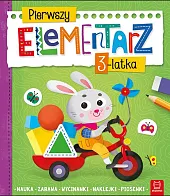 Pierwszy elementarz 3-latka Nauka zabawa wycinanki naklejki piosenki