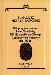 Sumariusz Metryki Koronnej. Seria nowa. Księga,