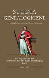 Studia Genealogiczne Tom 4Andrzej Sikorski