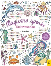 Wypukłe naklejki Magiczne syrenki Kolorowanka