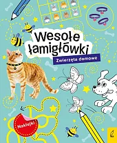 Wesołe łamigłówki z naklejkami Zwierzęta domowe