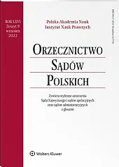 Orzecznictwo Sądów Polskich 