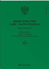 Orzecznictwo Sądu Najwyższego. Izba Cywilna 