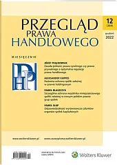 Przegląd Prawa Handlowego  Przegląd Prawa Handlowego