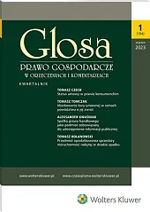 Glosa - Prawo Gospodarcze w Orzeczeniach,  Glosa - Prawo Gospodarcze w Orzeczeniach,