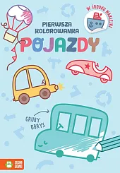 Pierwsza kolorowanka.Gruby obrys. Pojazdy Pierwsza kolorowanka.Gruby obrys. Pojazdy