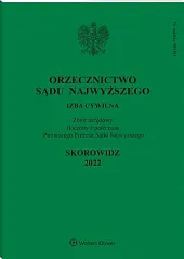 Orzecznictwo Sądu Najwyższego. Izba Cywilna 