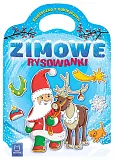 Zimowe rysowanki. Książeczka z naklejkami