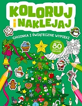 Koloruj i naklejaj Choinka i Świąteczne,