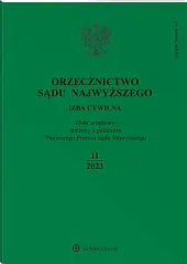 Orzecznictwo Sądu Najwyższego. Izba Cywilna 