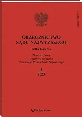 Orzecznictwo Sądu Najwyższego. Izba Karna 