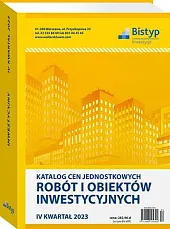 Katalog cen jednostkowych robót i obiektów,  Katalog cen jednostkowych robót i obiektów,