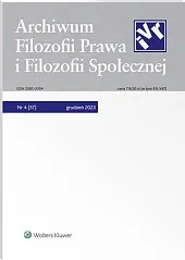 Archiwum Filozofii Prawa i Filozofii Społecznej 