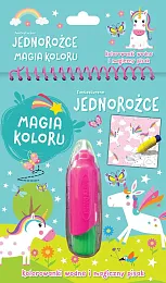 Fantastyczne jednorożce Magia koloru Kolorowanki wodne,