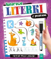 Kolorowe literki z pisakiem Piszę i zmazuję od 5 lat Kolorowe literki z pisakiem Piszę i zmazuję od 5 lat