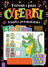 Poznaję i piszę cyferki Książka przedszkolaka Karty do gry memory w środku Poznaję i piszę cyferki Książka przedszkolaka Karty do gry memory w środku