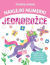 Uważny artysta Naklejki numerki Jednorożce