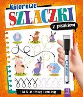 Kolorowe szlaczki z pisakiem Piszę i,Anna Podgórska
