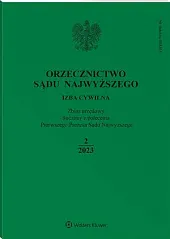 Orzecznictwo Sądu Najwyższego. Izba Cywilna  Orzecznictwo Sądu Najwyższego. Izba Cywilna