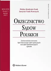 Orzecznictwo Sądów Polskich 