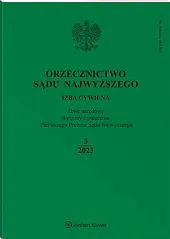 Orzecznictwo Sądu Najwyższego. Izba Cywilna 