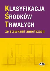 Klasyfikacja środków trwałych ze stawkami amortyzacji