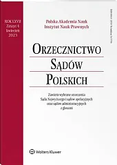 Orzecznictwo Sądów Polskich  Orzecznictwo Sądów Polskich