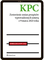 KPC. Zestawienie zmian przepisów. Nowelizacja 2023 [EBOOK]