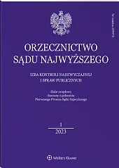 Orzecznictwo Sądu Najwyższego. Izba Kontroli Nadzwyczajnej, 