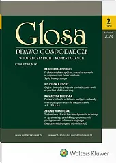 Glosa - Prawo Gospodarcze w Orzeczeniach,  Glosa - Prawo Gospodarcze w Orzeczeniach,