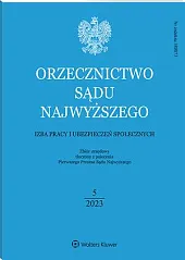 Orzecznictwo Sądu Najwyższego. Izba Pracy i, 