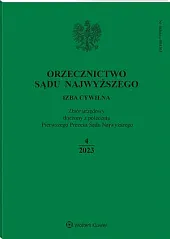 Orzecznictwo Sądu Najwyższego. Izba Cywilna 