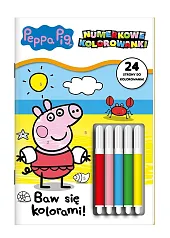 Peppa Pig Numerkowe kolorowanki 3 Baw,