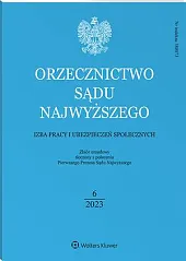 Orzecznictwo Sądu Najwyższego. Izba Pracy i, 